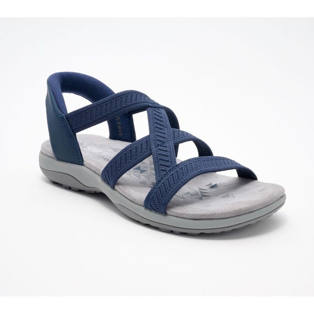 Skechers Women's Sz 8 Make Your Selection: Slip-ins Crossover Reggae Blue